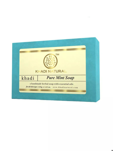 Мыло Чистая Мята, ручная работа (Pure Soap handmade soap), 125 гр Khadi Natural